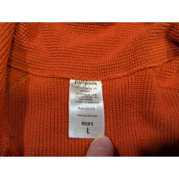 Vintage Patagonia Men's R.5 1/4 Zip Up Sweater - Rust Orange - Picture 2 of 11